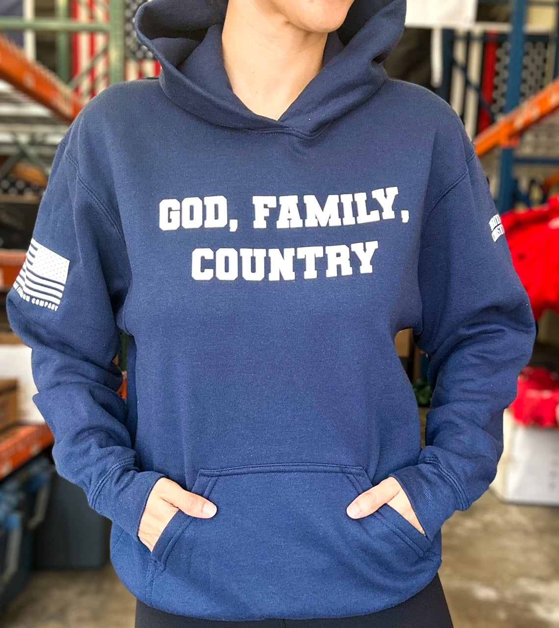 Navy Blue Hoodie (Youth & Adult Sizing)